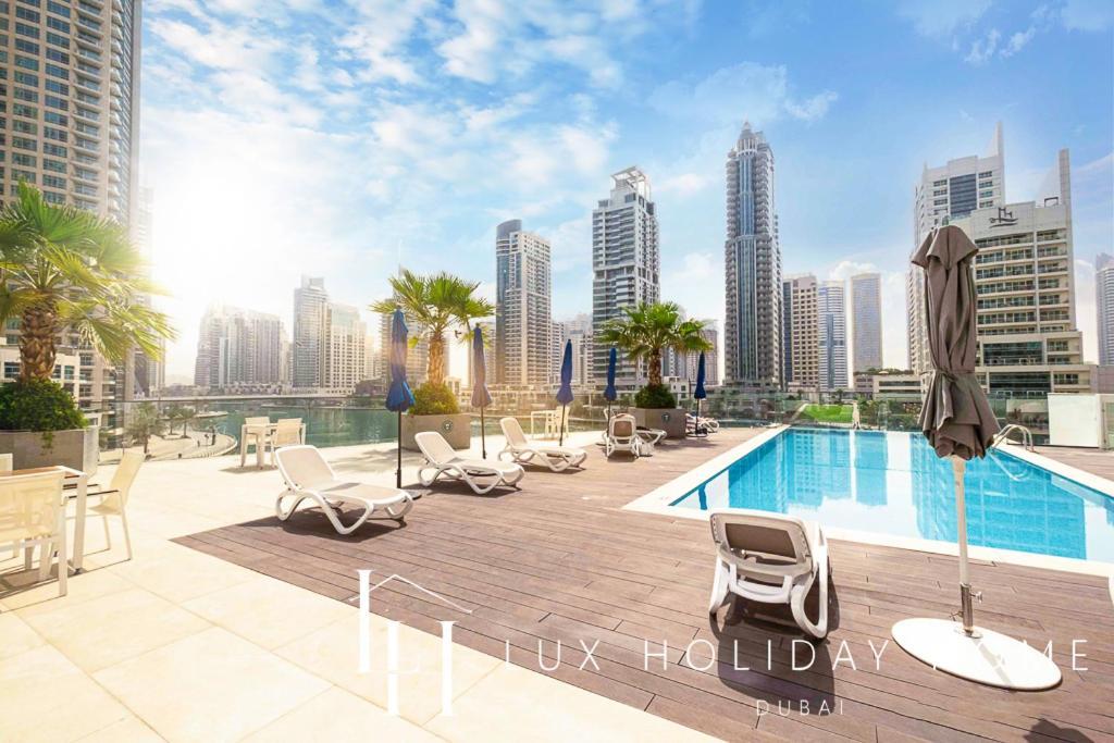 Lux Contemporary Suite With Full Marina View 6 Dubai Esterno foto