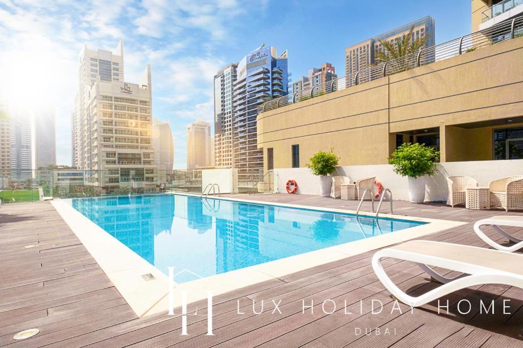 Lux Contemporary Suite With Full Marina View 6 Dubai Esterno foto