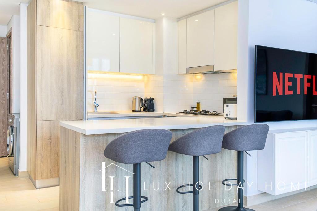 Lux Contemporary Suite With Full Marina View 6 Dubai Esterno foto