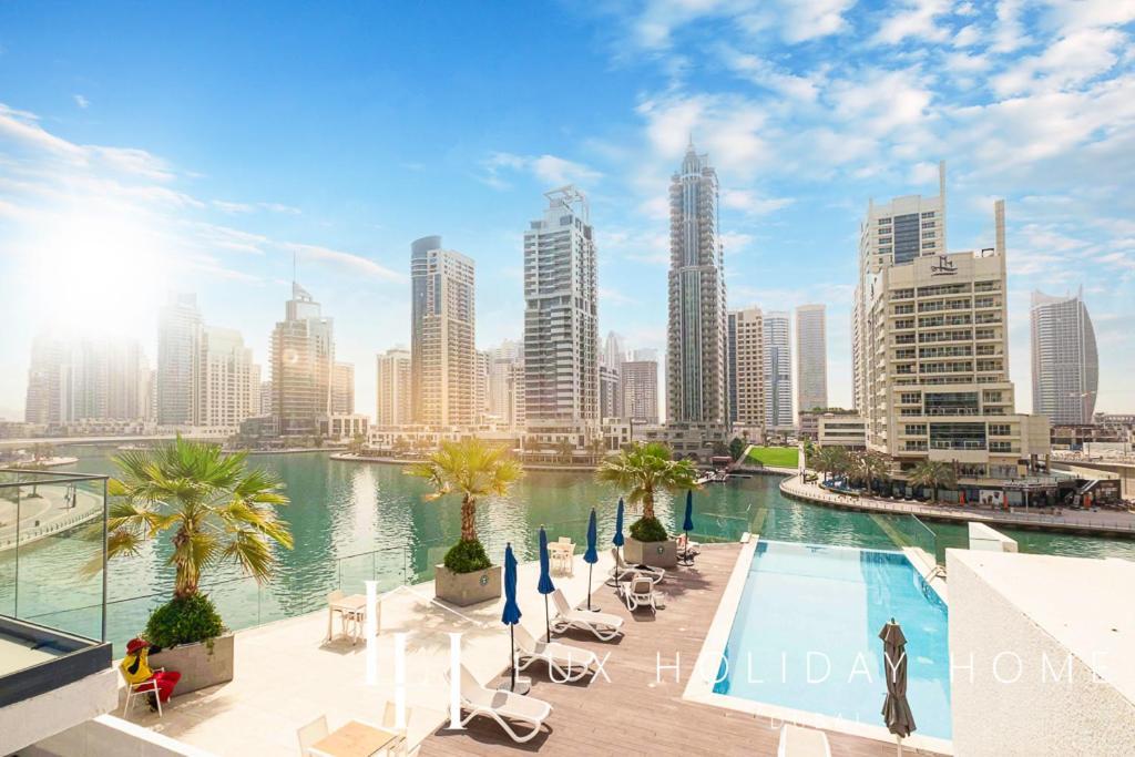 Lux Contemporary Suite With Full Marina View 6 Dubai Esterno foto