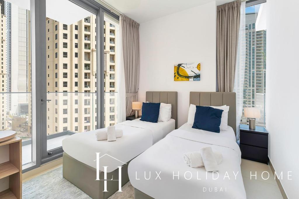Lux Contemporary Suite With Full Marina View 6 Dubai Esterno foto