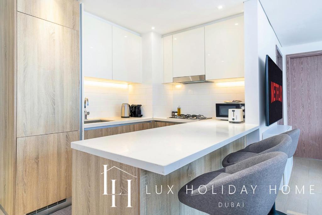 Lux Contemporary Suite With Full Marina View 6 Dubai Esterno foto